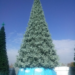 Уличная искусственная елка Альпийская изумрудная 21 м., ствольная, ПВХ, Green Trees (GT21APVCBL)