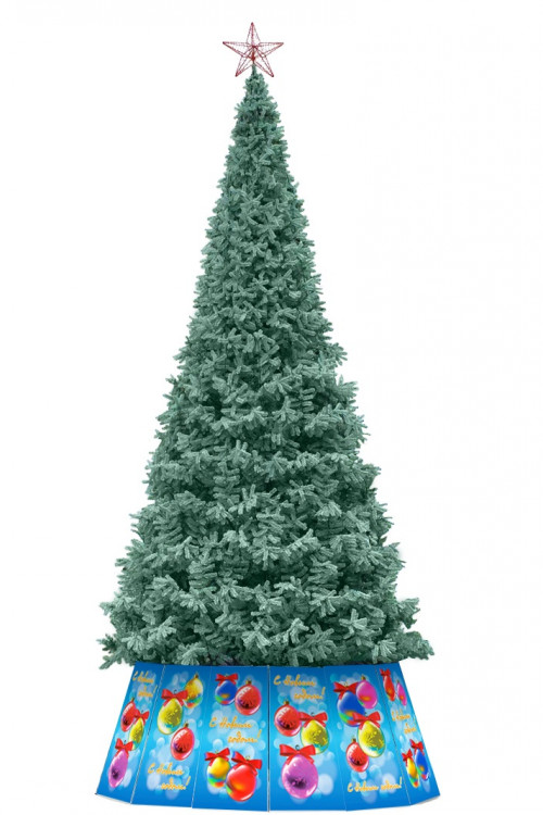Уличная искусственная елка Альпийская изумрудная 21 м., ствольная, ПВХ, Green Trees (GT21APVCBL)