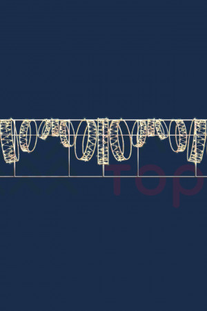 Светодиодная перетяжка Золотая коллекция 5*1 м., 220В, Conso (KPN-037-0001)