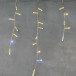 Светодиодная бахрома с колпачком 4,9*0,5 м., 189 теплых белых LED ламп, мерцание, прозрачный провод ПВХ, IP65, Beauty Led (PIL189BLWCAP-10-2WW)