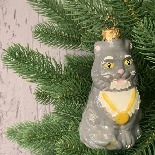 Елочное украшение Сказочный кот, стекло, Витус (А414)