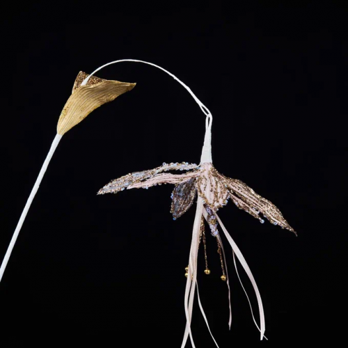 Ветвь Цветок Тигровая Лилия 51 см., кремовый, Christmas DeLuxe (88911)