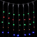 Светодиодный занавес 2*2 м., 400 разноцветных LED ламп, черный провод ПВХ, LTC (PCL402-11-2M)