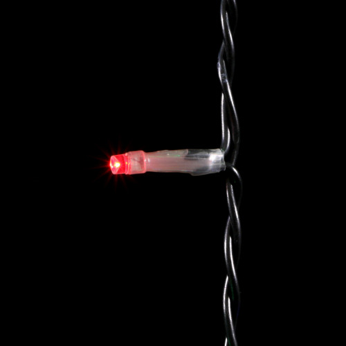 Светодиодный занавес 2*2 м., 400 разноцветных LED ламп, черный провод ПВХ, LTC (PCL402-11-2M)