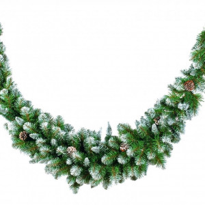 Хвойный сваг Импeрaтрицa c шишкaми 180*36 cм., зacнeжeннaя, Triumph Tree (73836)