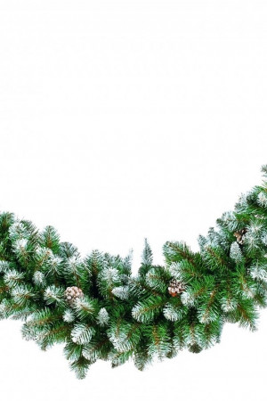 Хвойный сваг Импeрaтрицa c шишкaми 180*36 cм., зacнeжeннaя, Triumph Tree (73836)