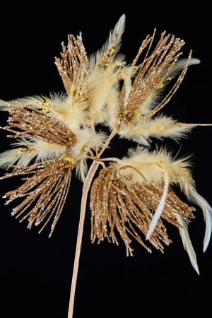 Ветвь Воздушное золото-одуванчик 71 см., Christmas DeLuxe (88912)