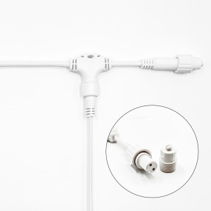 Белт-Лайт UNIBELT 5 м., провод белый Каучук, шаг 50 см., 10 подвесных патронов, IP65, LTC (UBL5m/10L-8)