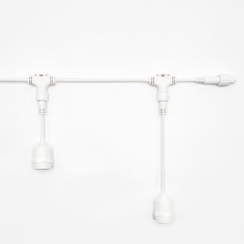 Белт-Лайт UNIBELT 5 м., провод белый Каучук, шаг 50 см., 10 подвесных патронов, IP65, LTC (UBL5m/10L-8)