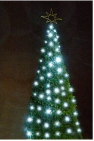 Комплект освещения Звездное небо для елей высотой 13 м., холодный белый, 10 шт.*13 м., Green Trees (ZNeb13)