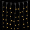 Светодиодный занавес 1*6 м., 600 теплых белых LED ламп, черный провод ПВХ, LTC (PCL601-11-2WW)
