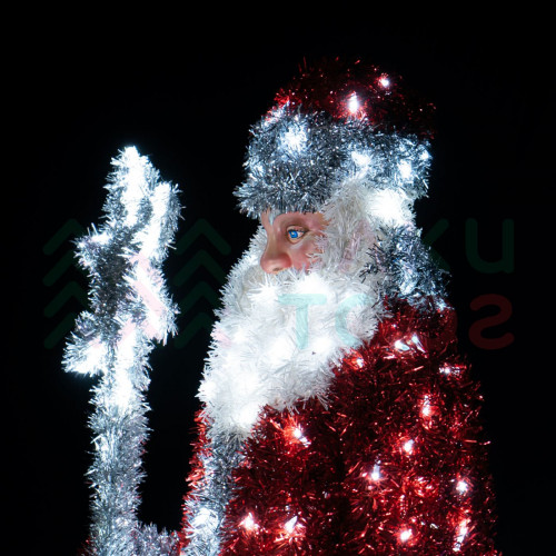 Светодиодная фигура из мишуры Дед Мороз 2 м., Conso (3DGR89)