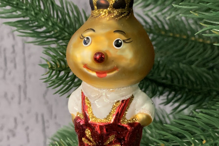 Елочное украшение Чиполлинок, стекло, Витус (А434)