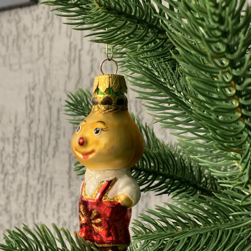 Елочное украшение Чиполлинок, стекло, Витус (А434)