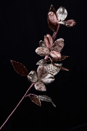 Ветвь Кизил 32х74 см., шампань, Christmas DeLuxe (88913)