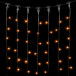 Светодиодный занавес 1*6 м., 600 желтых LED ламп, черный провод ПВХ, LTC (PCL601-11-2Y)