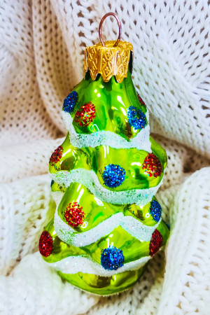 Ёлочное украшение Ёлочка 9 см., Батик (ФУ-37)