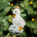 Елочное украшение Утка, стекло, 10 см., 1 шт., Витус (А207-белый)