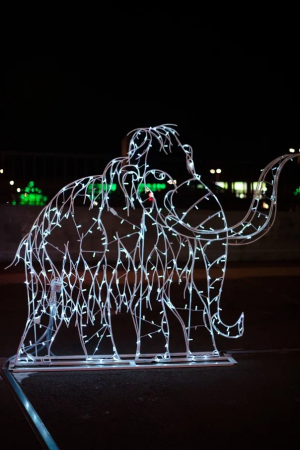 Светодиодная фигура Мамонт 2D 180 см., Сад Радости (SR197) 