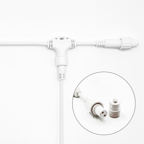 Белт-Лайт UNIBELT 5 м., провод белый Каучук, шаг 100 см., 5 подвесных патронов, IP65, LTC (UBL5m/5L-8)