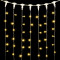 Светодиодный занавес 1*6 м., 600 теплых белых LED ламп, прозрачный провод ПВХ, LTC (PCL601-10-2WW)