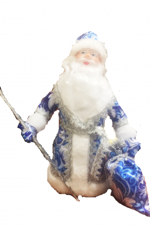 Дед Мороз под елку 40 см., серия Русские Узоры, в упаковке, Батик (ДМ-06)