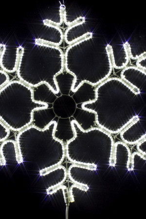 Светодиодная фигуры снежинка 60 см., холодно-белый цвет, Winner (7111-60W)