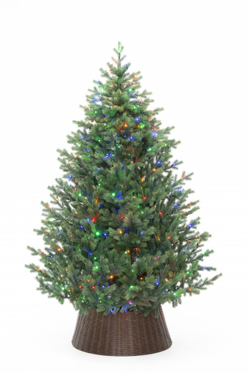 Искусственная елка Торжественная 180 см., 310 мульти/теплых белых Led ламп (2в1), 100% литая хвоя, ЕлкиТорг (186180)