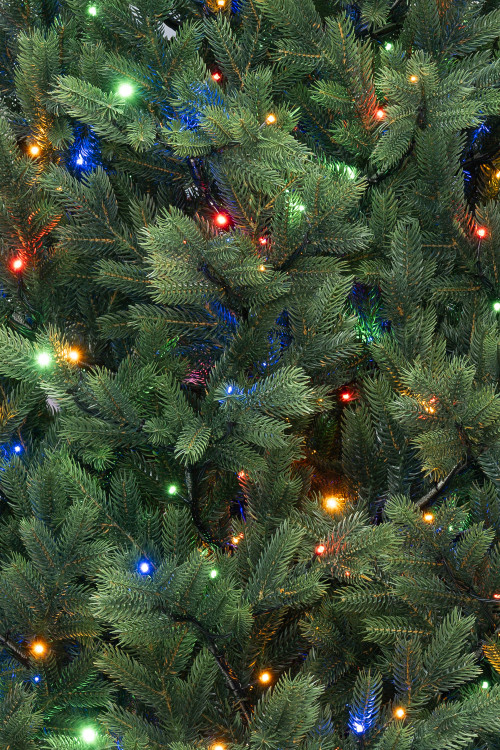 Искусственная елка Торжественная 180 см., 310 мульти/теплых белых Led ламп (2в1), 100% литая хвоя, ЕлкиТорг (186180)