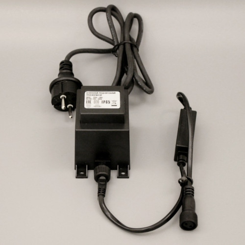 Трансформатор 60Вт, 220/24В 1.5 м.,черный провод, статика Teamprof (TPF-220AC/DC24-ST-60W-B)