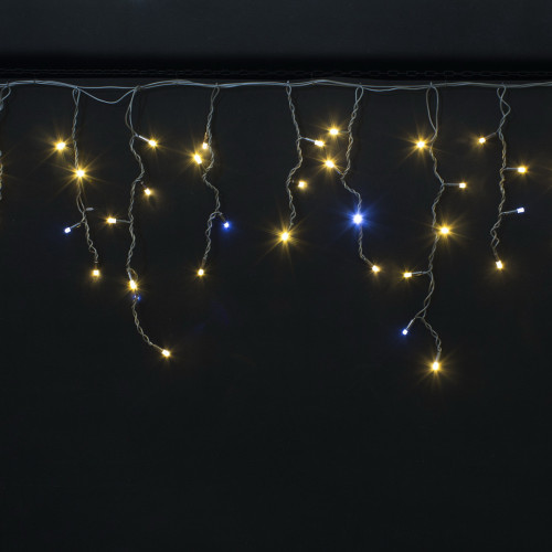 Бахрома-каучук 204 LED 6 м. 0,3*0,4*0.6 теплый белый, черн.пр., уличная IP65, Winner (ww.02.7B.204+)