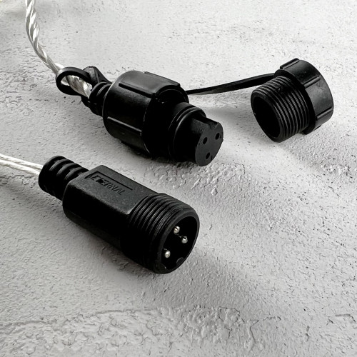 Светодиодная гирлянда с возможностью динамики 20 м., 200 синих LED ламп, 24V., прозрачный силиконовый провод, IP65, Beauty Led (EST200-3W10-1B)