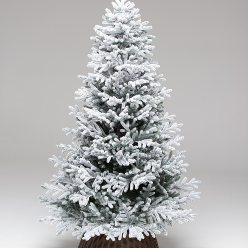 Искусственная елка Уссурийская заснеженная 180 см., 100% Литая хвоя, ЕлкиТорг (254180)