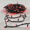 Светодиодная гирлянда Sealed 10 м., 220V., 100 красных LED ламп, черный каучук, Beauty Led (LL100-1-2R)