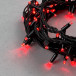 Светодиодная гирлянда Sealed 10 м., 220V., 100 красных LED ламп, черный каучук, Beauty Led (LL100-1-2R)