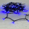 Светодиодная нить 100 синих LED ламп, 10 м., 24В., черный провод ПВХ, Beauty Led (PST100-11-1B)