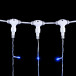 Светодиодный занавес 2*2 м., 400 синих LED ламп, прозрачный провод ПВХ, LTC (PCL402-10-2B)