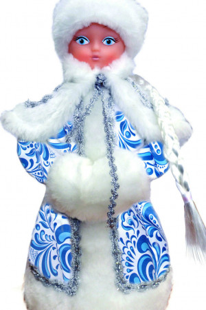Снегурочка под елку 35 см., серия Русские Узоры, в упаковке, Батик (СН-06)