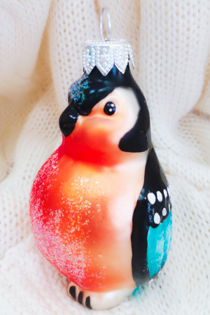 ФУГ-732 Ёлочное украшение Снегирь 10 см., Коломеев