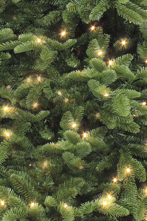Елка Нормандия с лампочками 155 см., 232 LED лампы, литая хвоя+пвх, Triumph Tree (73693)