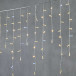 Светодиодная бахрома с колпачком 3,2*0,9 м., 180 теплых белых LED ламп, мерцание, прозрачный провод ПВХ, IP65, LTC (PIL180BLWCAP-10-2WW)
