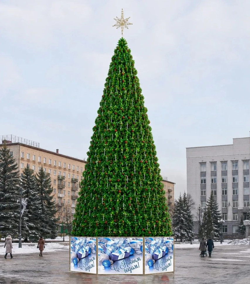 Уличная каркасная сосна Уральская Люкс 28 м., Леска, ЕлкиТорг (2982800)