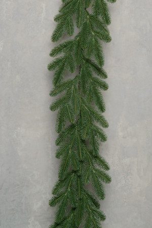 Хвойная гирлянда Купеческая 200*25 см., 100% литая хвоя, ЕлкиТорг (ГЕКП 25)