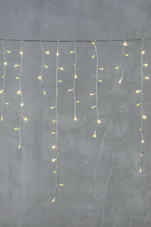 Светодиодная бахрома 5*0,9 м., 348 шампань LED, силиконовый прозрачный провод, Beauty Led (ECC348-10-2CH)