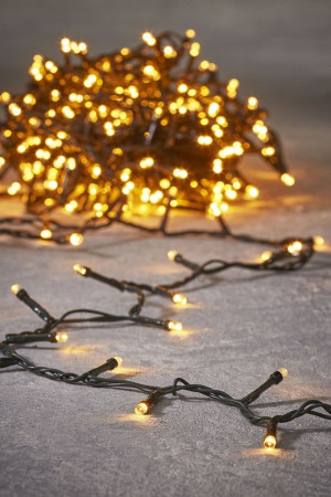 Гирлянда на батарейках 14.4 м., 192 LED ламп теплого свечения, статика, таймер, LUCA Lighting (83786)