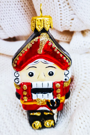 Ёлочное украшение Щелкунчик сказочный 9 см., Батик (ФУ-526)