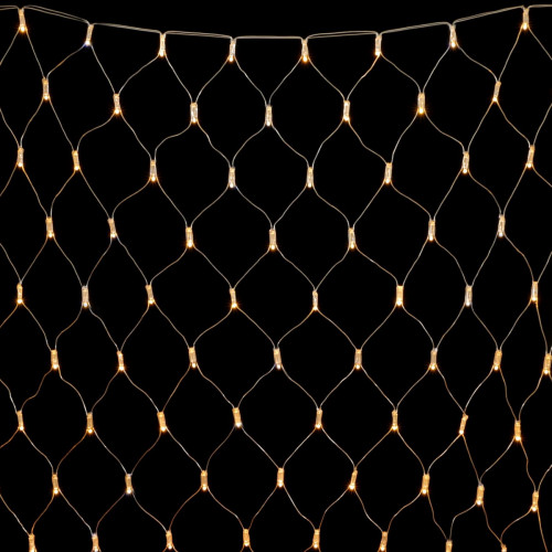  Светодиодная сетка с колпачком 2*2 м., 220В, 256 теплых белых LED, провод прозрачный ПВХ, IP65, LTC (NTL256CAP-10-2WW)
