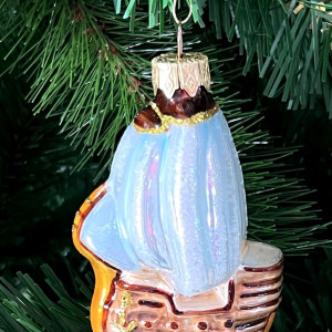 Елочное украшение Парусник, стекло, 9 см., 1 шт., Витус (А211)