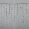 Светодиодная бахрома с колпачком 3,2*0,9 м., 180 теплых белых LED ламп, мерцание, черный провод ПВХ, IP65, LTC (PIL180BLWCAP-11-2WW)