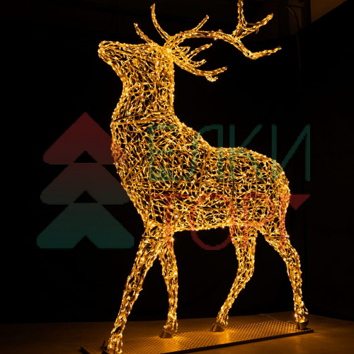 Светодиодная фигура Благородный Олень золотой Premium 5 м., Conso (OL332s500)